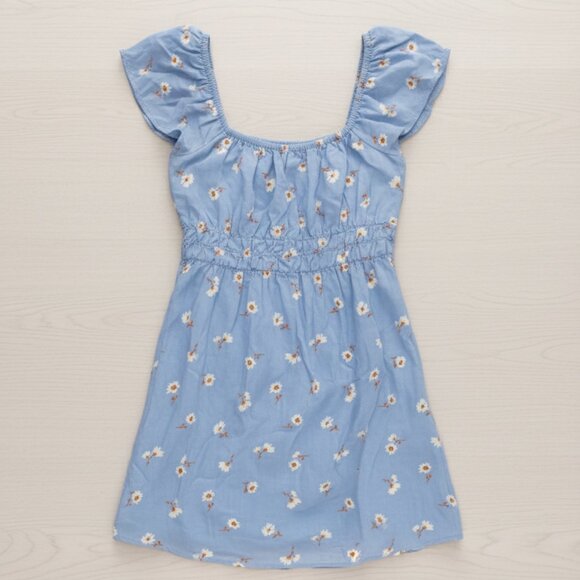 Billabong Women’s XS Light Blue Floral Sundress – Daisy Print Smocked Bodice - Picture 5 of 5